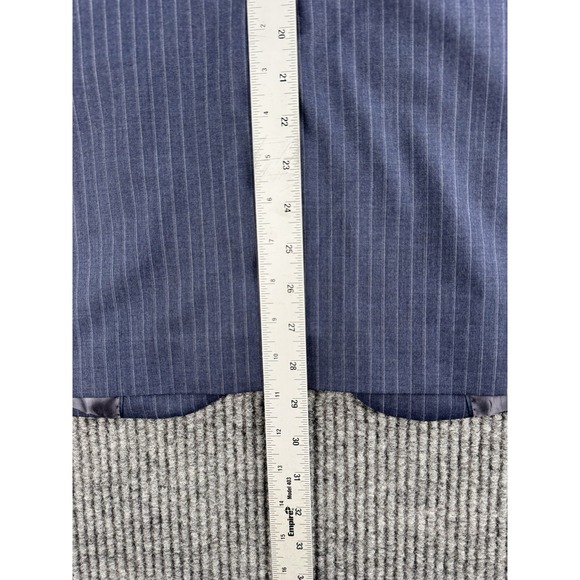 Brooks Brothers Suit Jacket 40 S Blue Wool Striped 346 Fitzgerald Fit Designer - Picture 3 of 15